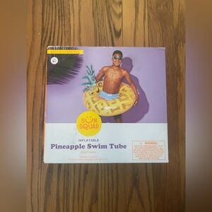 Sun Squad Inflatable Pineapple Inner Tube In Original Packaging Great for Pool